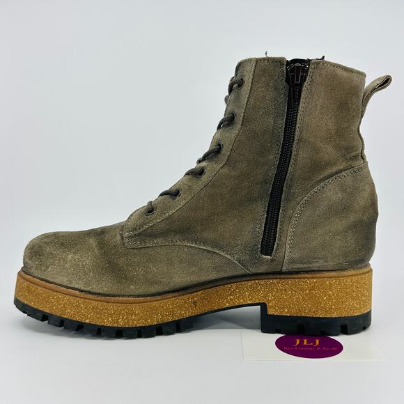 Taos Women's Main Street Smoke Rugged Leather Comfort Boots Size 39 EU/ 8-8.5 US - Picture 8 of 11